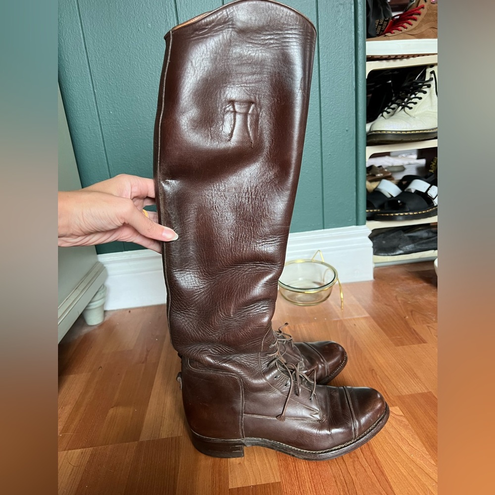 Dehner’s Omaha Custom Vintage Riding Field Boots Equestrian Brown - Size 10